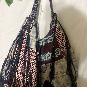 Free People Multicolor Patchwork Hobo Bag